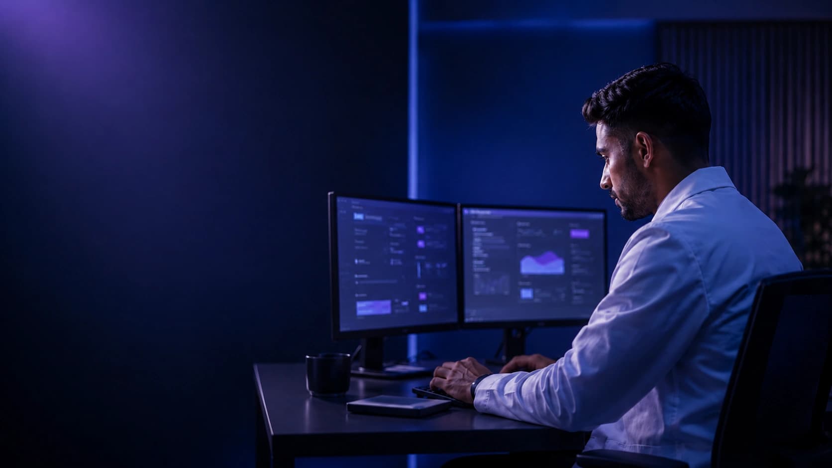 NetlinkRx pharmacist in a remote telepharmacy operations center monitoring a network of covered facilities around the clock